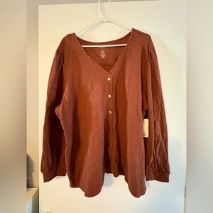 Sonoma Good For Life Femme Button Front Shirt